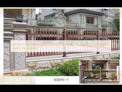 Modern Aluminum Safety Railing For Steps , Powder Coated Balcony Safety Balustrade